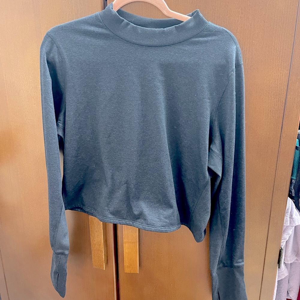 NWOT Old Navy CozeCore Mock Neck Cropped Shirt